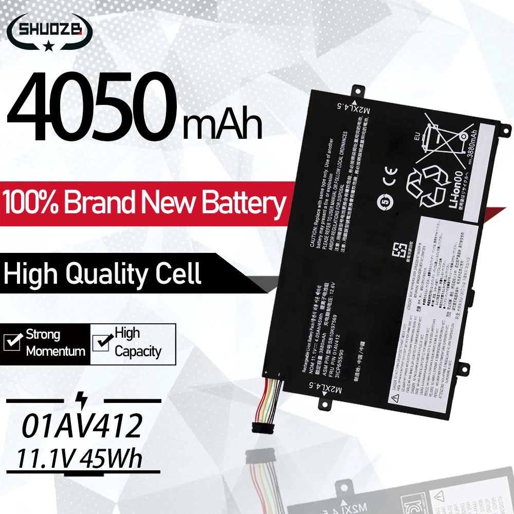 

Новая батарея 01AV411 01AV412 01AV413 для ноутбука Lenovo Thinkpad E470 E470C E475 Series Notebook SB10K97568 SB10K97569 SB10K97570