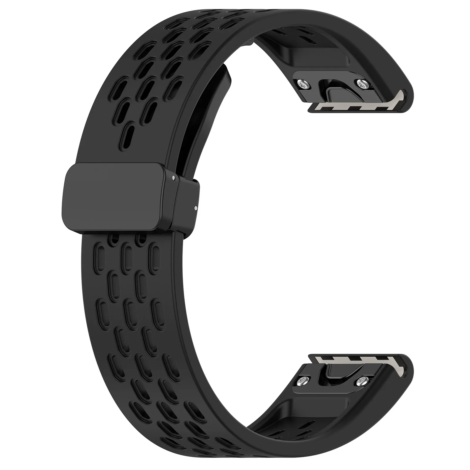 Silicone QuickFit Strap for Smartwatch - Premium Adjustable Bracelet Band (20mm, 22mm, 26mm)