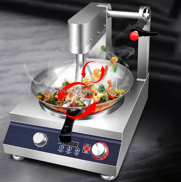  NEWTRY Automatic Cooking Machine, Intelligent Anti-paste  Anti-flow Pot Size 300 * 300MM (250 * 250mm 220V): Home & Kitchen