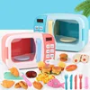 Simulation Children Cooking Small Household Appliances Kitchen Electric Microwave Oven Timing Interactive Toy Gift Blender Bread 1