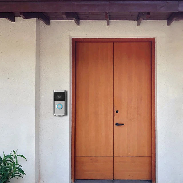 Metal Doorbell Cover Bracket Video Ring 1/2/3/3 Plus/4/(2020 release) Anti-theft Doorbell Bracket with Adjustable Angle 2