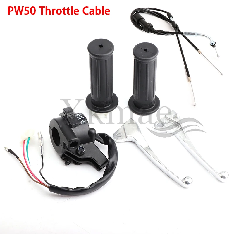 Twist Throttle Alloggiamento Interruttore Leva Freno Pit Bike Per Yamaha Pw 50 Py 50 Piwi 50