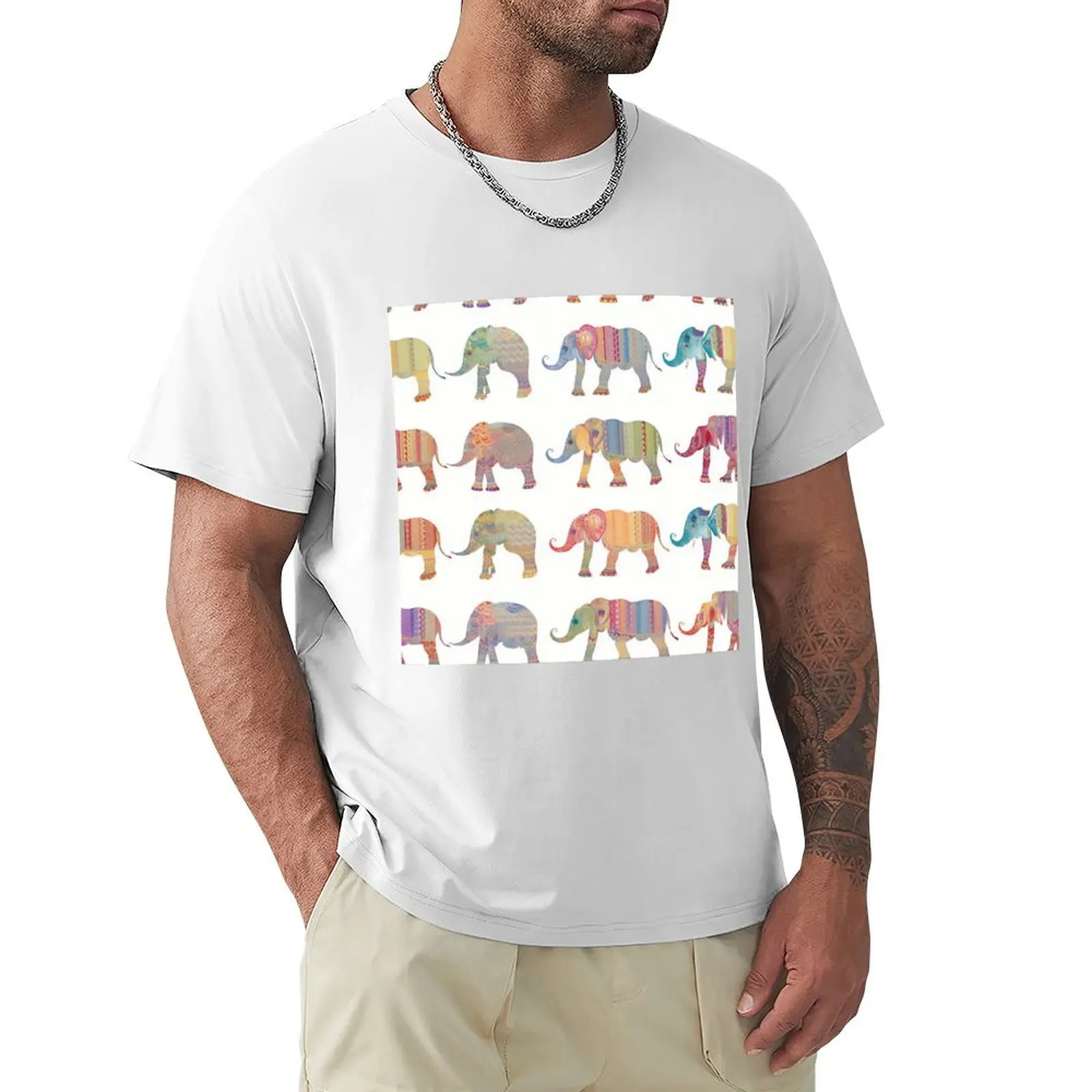 

Elephant Parade T-shirt korean fashion blanks Blouse oversized T-shirt men