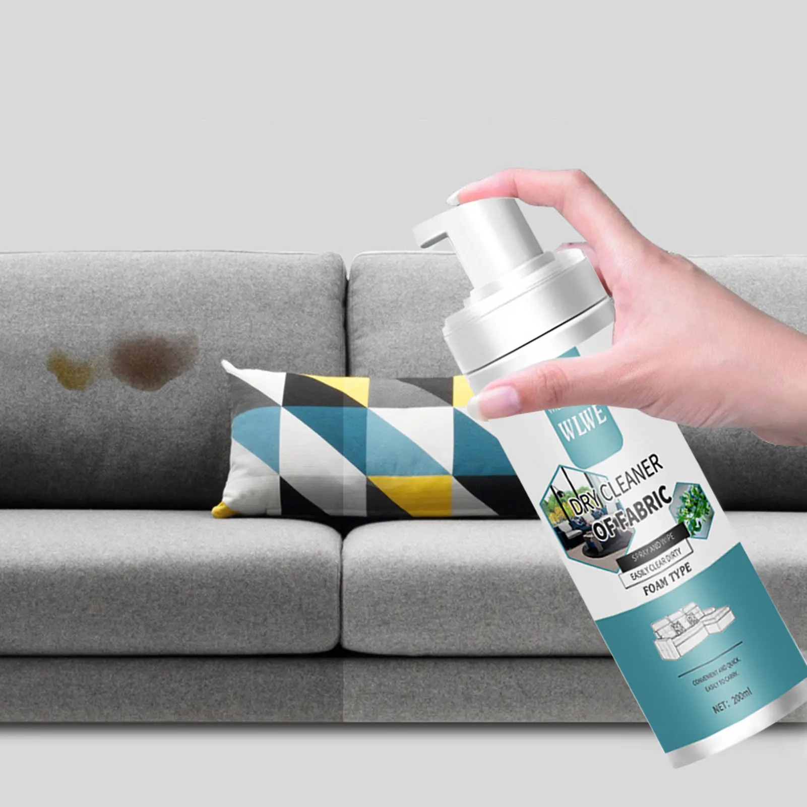 CouchFabricCleanerUpholsteryCleanerFoamCleanerPowerfulInstant