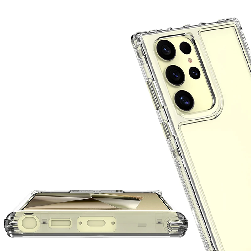 Enhanced Clear Transparent Phone Case - Shockproof Dual Layer Design