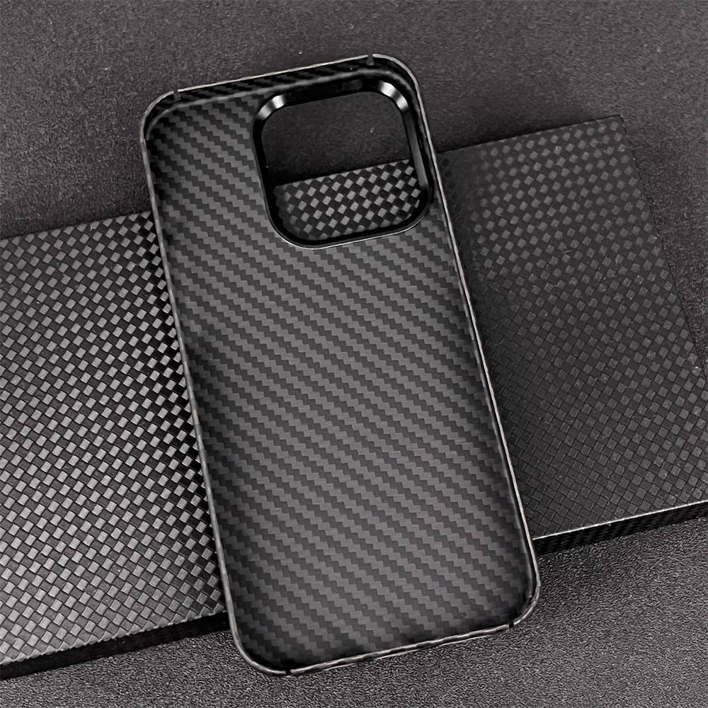 Real Carbon Fiber Phone Case For iPhone 14 Pro Max Ultra-thin Anti-fall Business Cover For iPhone 14 Plus Shell