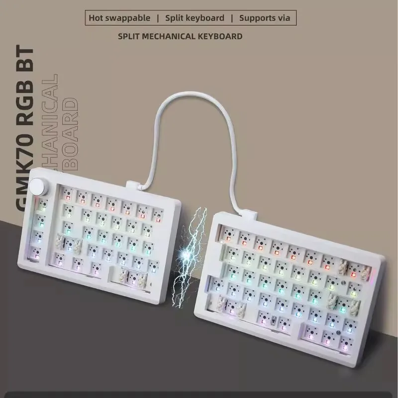左右分割キーボード　ZUOYA GMK70 試打のみ 左右分割キーボード ZUOYA GMK70 試打のみ - メルカリ