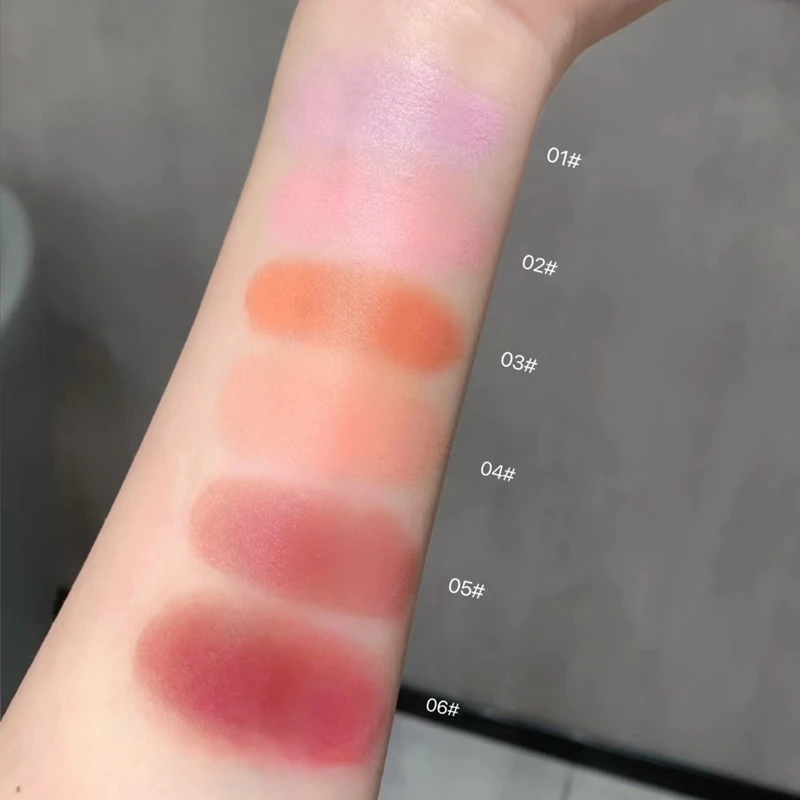 Creamy Purple Blush Stick Soft Face Blusher Cream Korean Make Up Peach Pink Cheek Tint Brightening Contouring Shadow Cosmetics 2