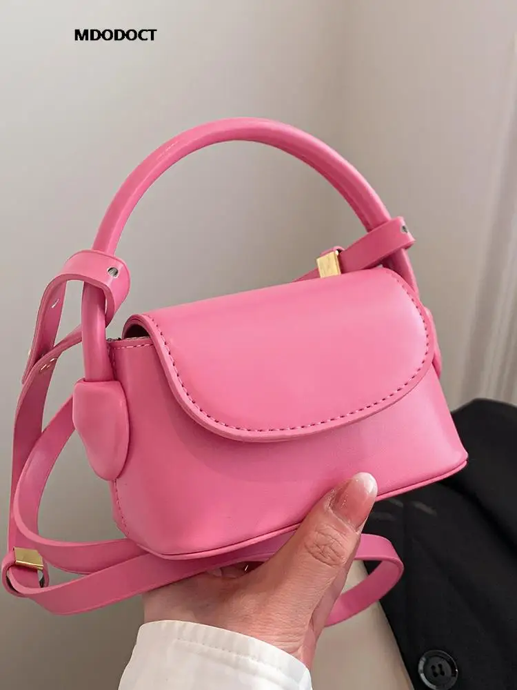 Summer New Casual Mini Crossbody Bags For Women Luxury Designer Solid Color  Handbags 2023 Fashion Simple Style Leather Shoulder