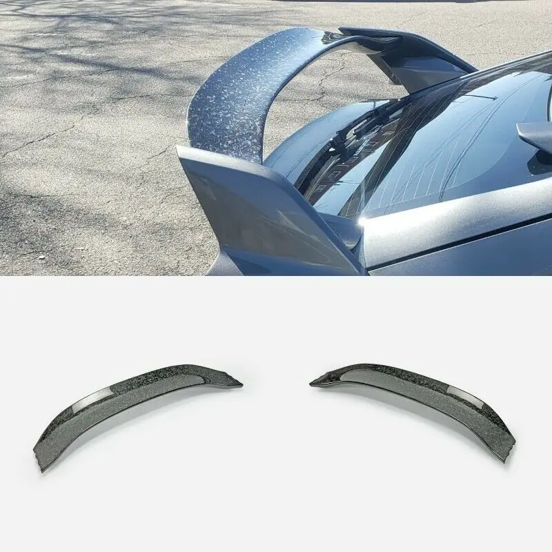

For Honda Civic 5Dr FK8 Type R 2017+ Hatchback Forged Carbon Look Rear Spoiler Wing Middle Blade Trim Bodykits
