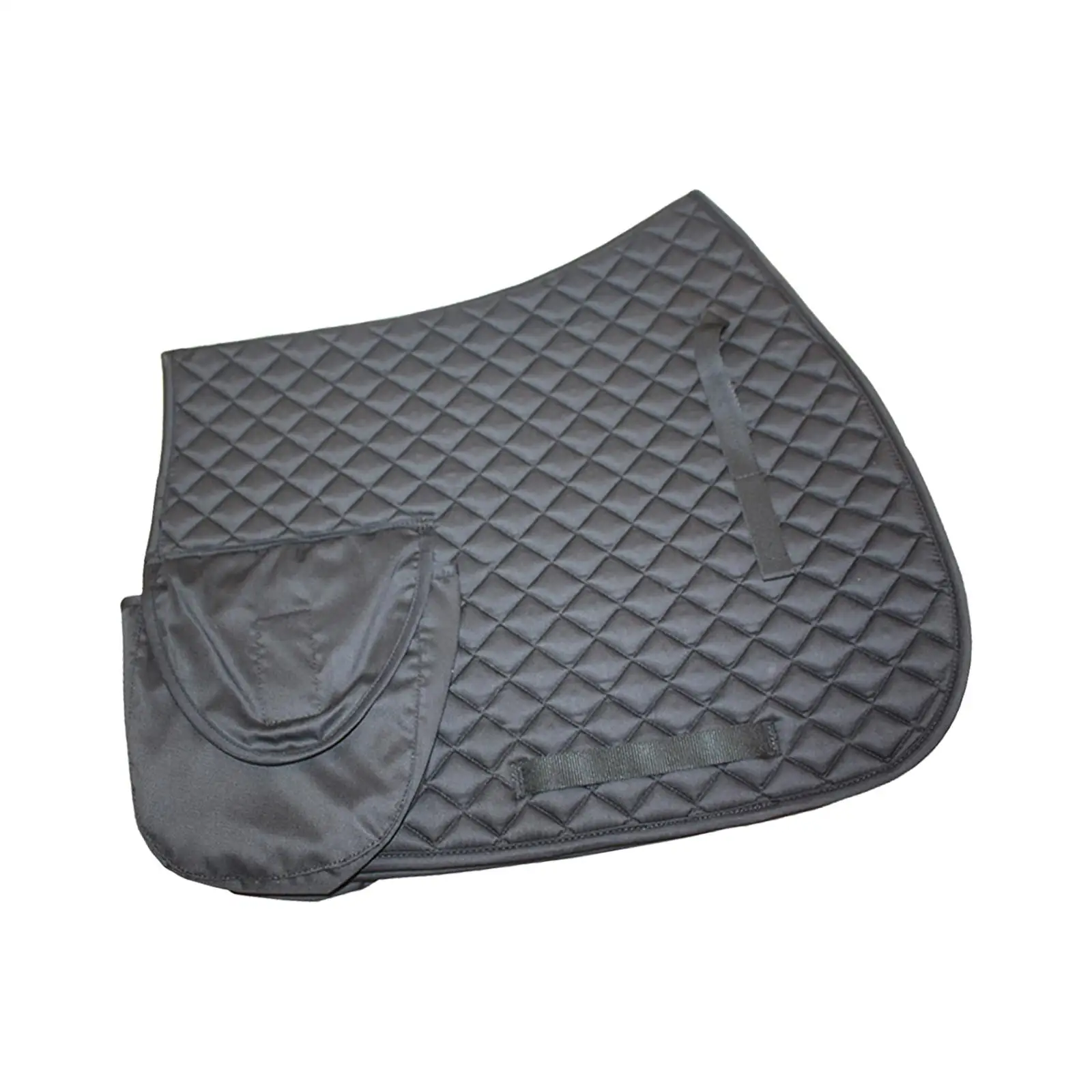 Saddle Pad Wear Resistant Cushion with Storage Pocket Cotton Sweat Absorbent