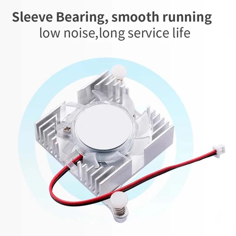 1 Piece Active Cooling Integrated Heat Sink Cooling Fan White Aluminum For Orange Pi 5 Plus For OPI 5 Plus