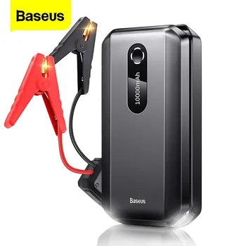Baseus 자동차 점프 스타터 보조배터리, 휴대용 자동차 부스터, 비상 배터리 충전기, 시동 장치, 20000mAh, 12000mAh, 12V, 2000A