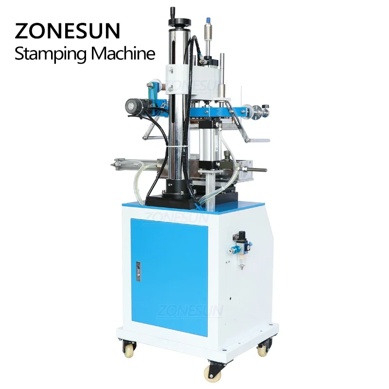 ZONESUN ZY-819R 프레스 시뮬레이터 곡선 표면 스탬핑 기계, 가죽 로고 주름 기계, 이름 카드 스탬핑 기계
