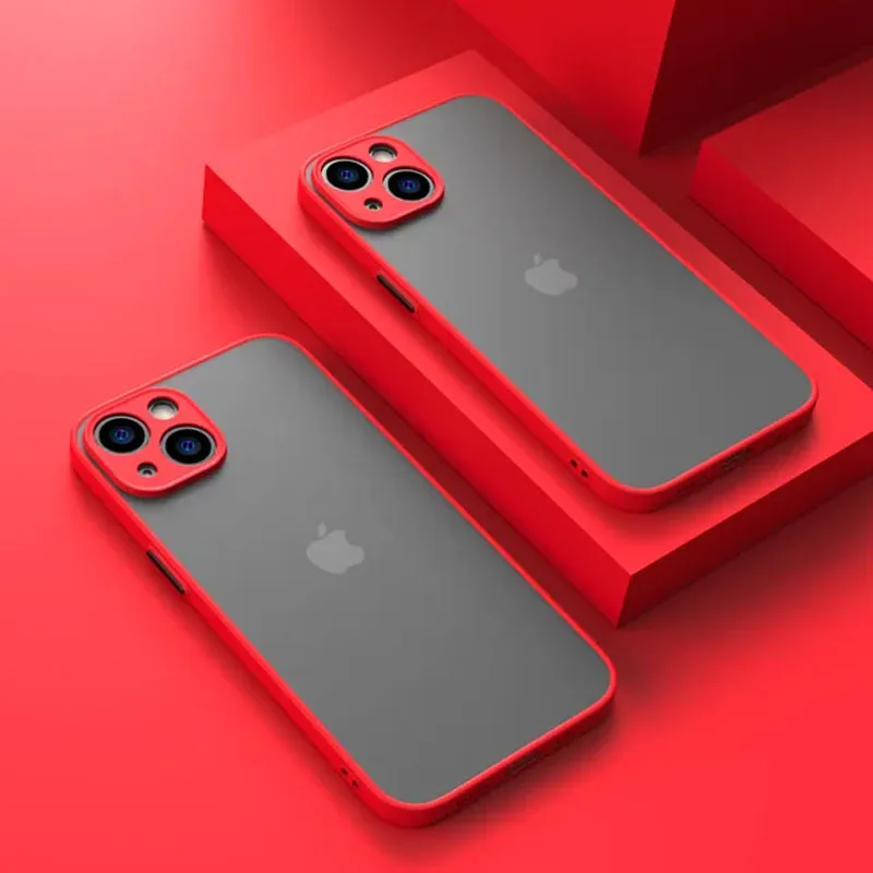 thumbnail image 1 of Coque de téléphone mat en Silicone souple, étui antichoc pour IPhone 13 12 11 14 Pro Max Mini X XS Max XR 15 7 8 Plus SE, 1 of 5
