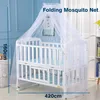 Summer Dome Mosquito Net Baby Bed Canopy Netting Stand Hanging Bed Net Support Crib Mosquito Curtain Fly Insect Protection Tent 6