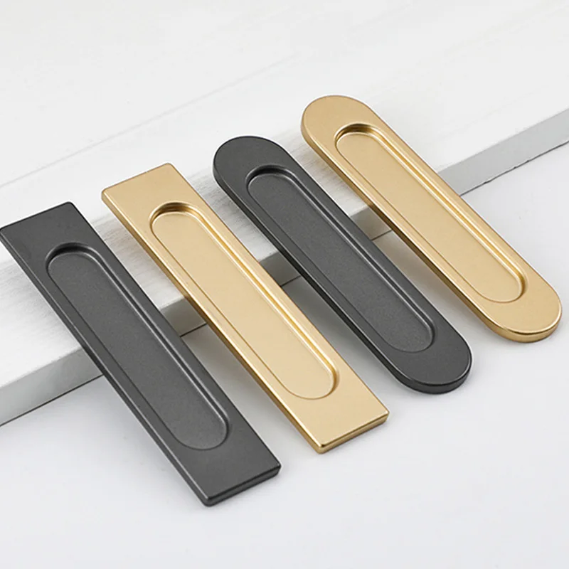 Punch Free Sliding Door Handle Aluminum Alloy Self-Adhesive Window Kitchen Door Knob Wardrobe Pulls Furniture Hardware Handle door handles