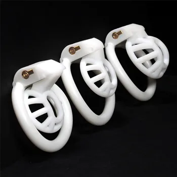 2022 New Cobra Male Chastity Device Positive/Negative With 4 Penis Rings,Super Small Cock Cage,BDSM Sex Toys For Men Gay 3