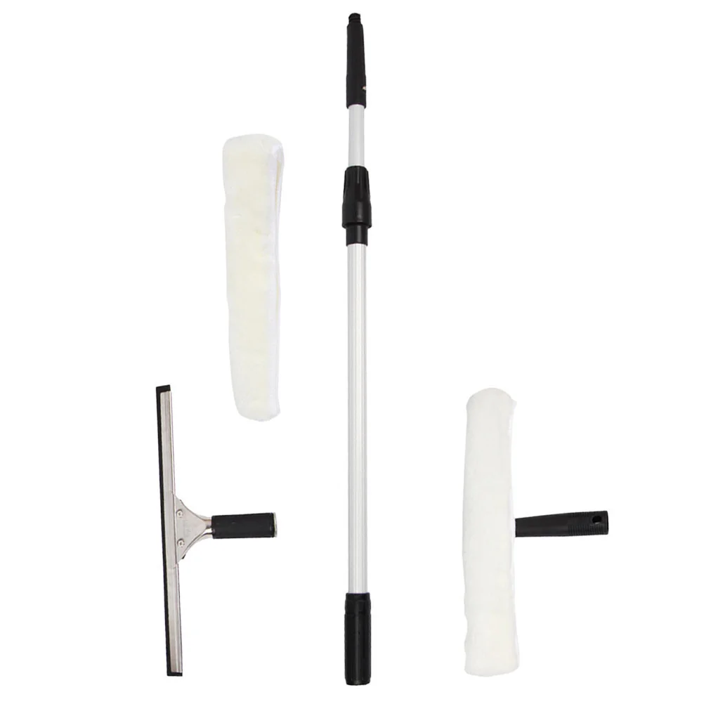 

Telescopic Window Cleaner Supplies Glass Squeegee Windshield Scraper Mirror Scrubber Cleaning Brush and Professional Broom