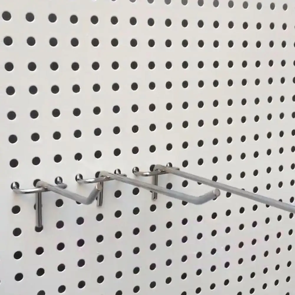 10Pcs Pegboard Hooks Professional Heavy Duty Iron Mesh Panel Hanger Wall Mount Hanging Tool Decorative Hooks 4