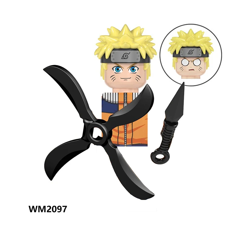WM6105 WM6106 WM6107 WM6108 Naruto blocks Building Blocks Anime cartoon mini bricks action toy figures Naruto Bricks kids Gifts