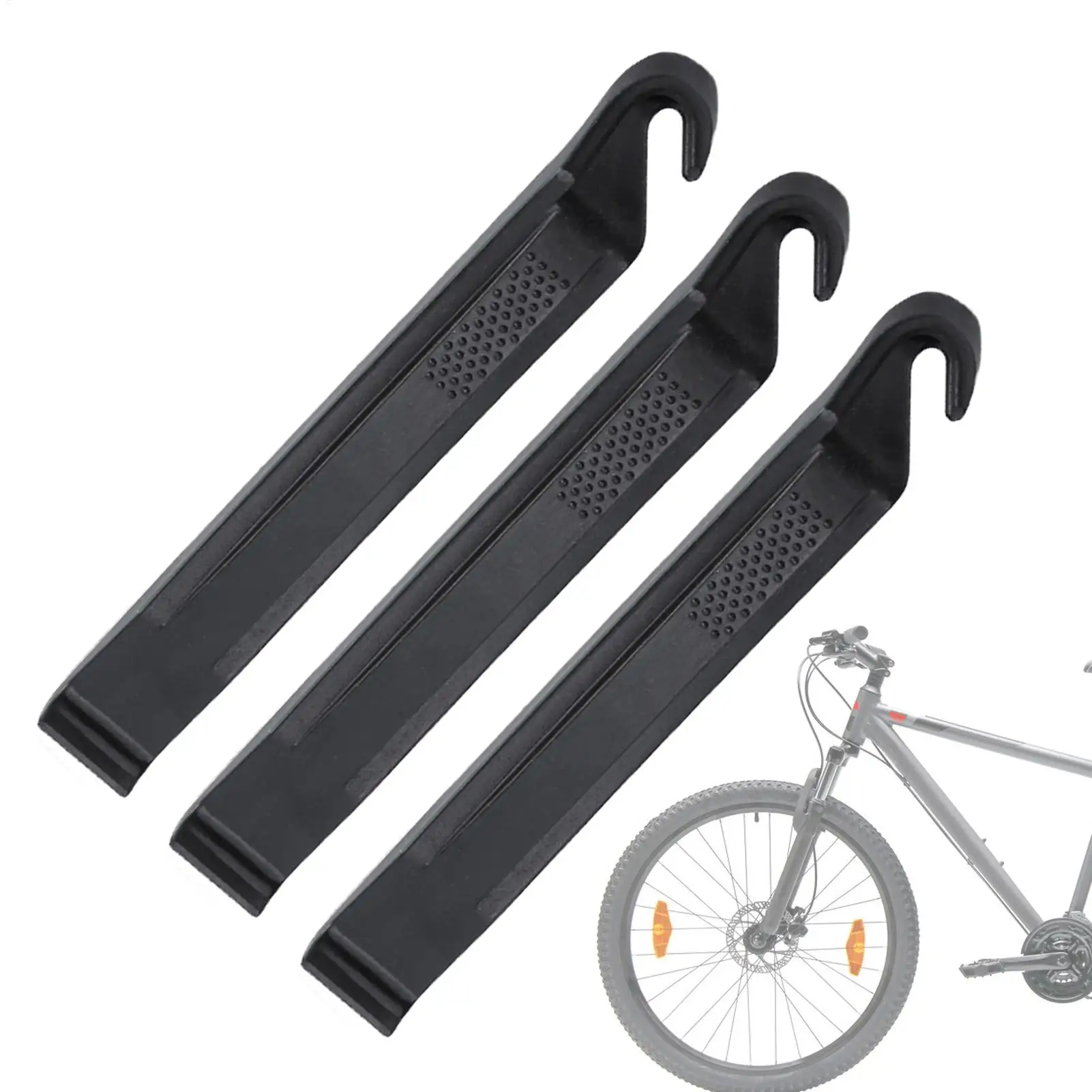 3-teiliges Fahrrad-Reifenheber-Set für Schlauchreifen, Fahrradreifen-Reparaturlöffel, Mountainbike-Reifenreparaturwerkzeug, Fahrradzubehör – Detail 6