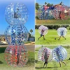 Hot Selling Adult Tpu PVC Inflatable Bumper Bubble Ball With Red Green Blue Dots Football Soccer Body Zorb Ball Suit For Outdoor 2