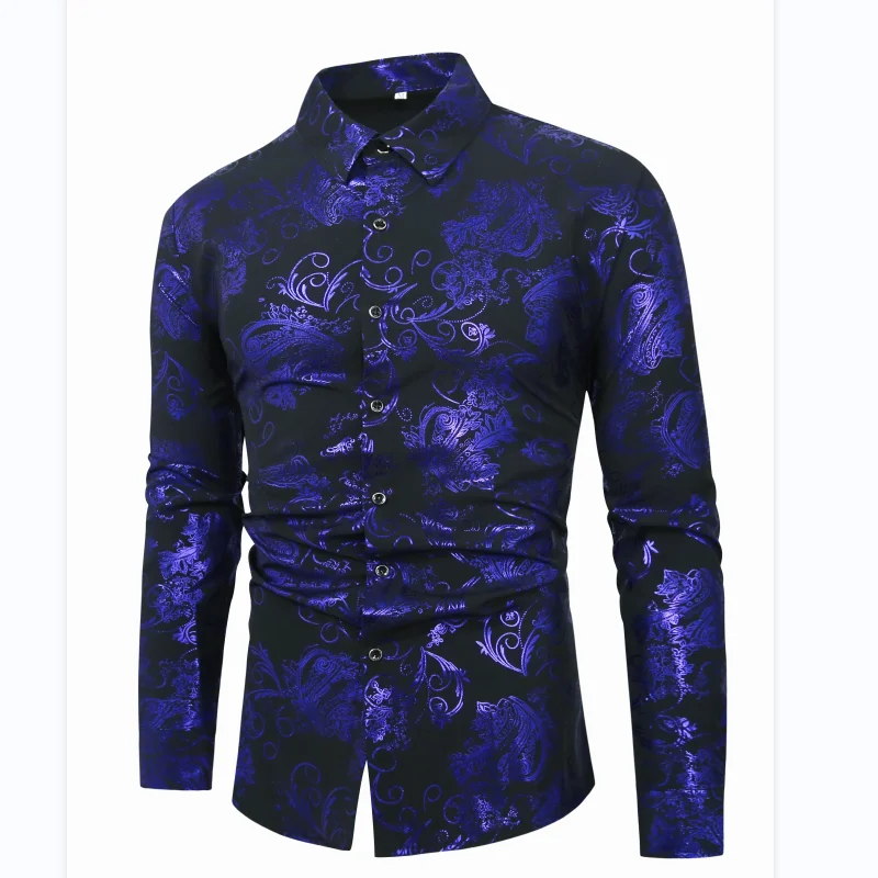 FGKKS 2024 Casual Shirt For Men Printed Fashion Breathable Trend Top High Quality Design Hot Street Wear Shirt Male