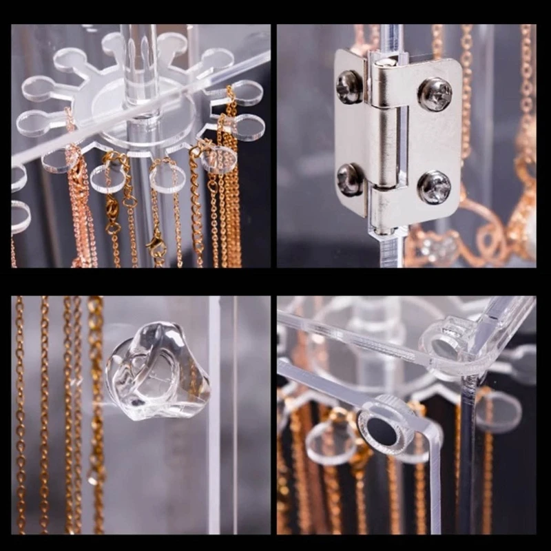Jewelry Display Stand Necklace Bracelet Holder Dustproof Jewelry Storage Rack DropShip