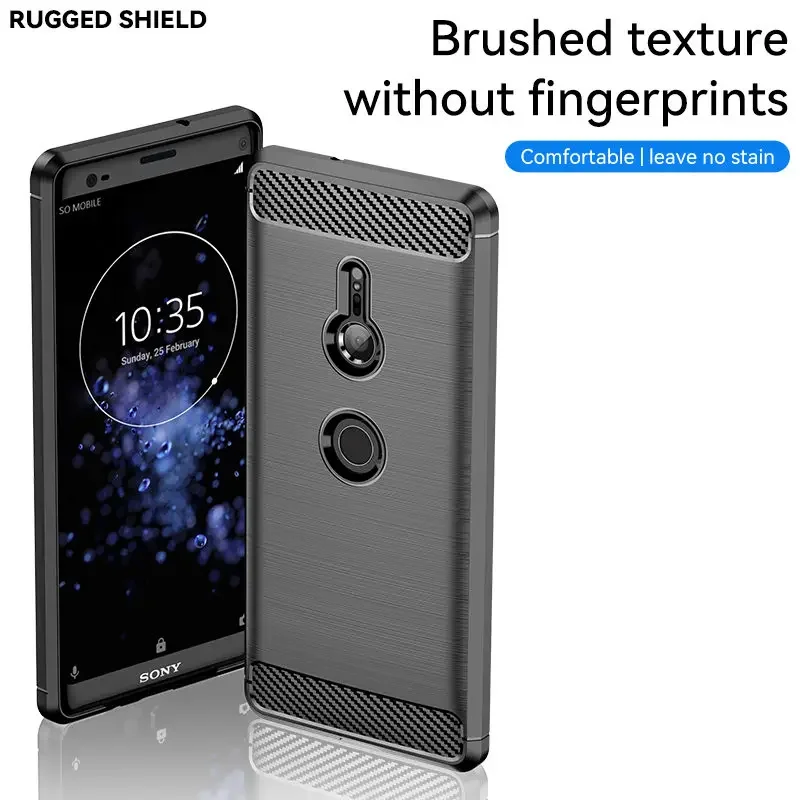 Carbon Fiber Texture Shockproof Protective TPU Case