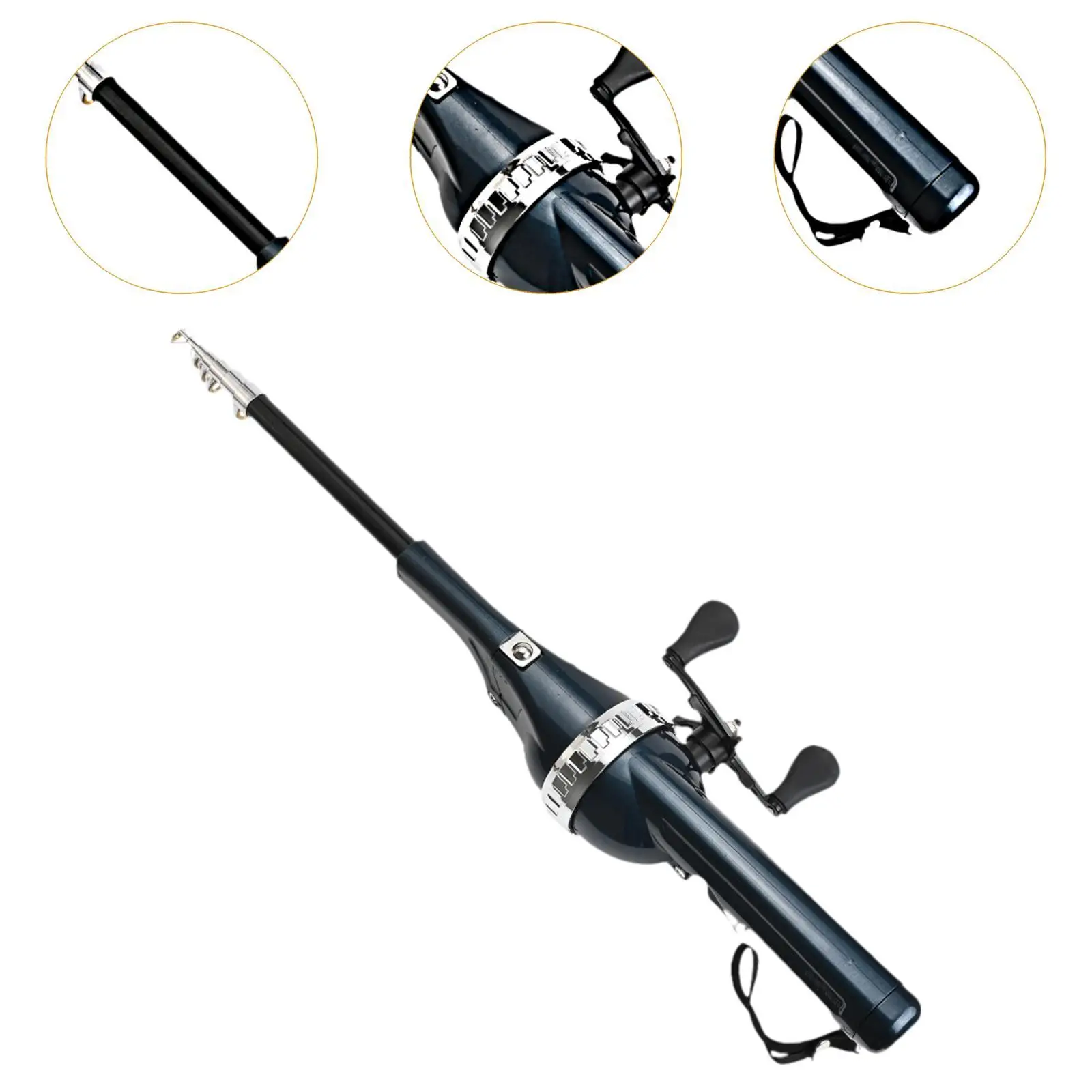 Fishing Rod Reel Combos Easy Carry Foldable Fishing Rod for Carp Trout River Fishing Rod Reel Combos Easy Carry Foldable Fishing Rod for Carp Trout River