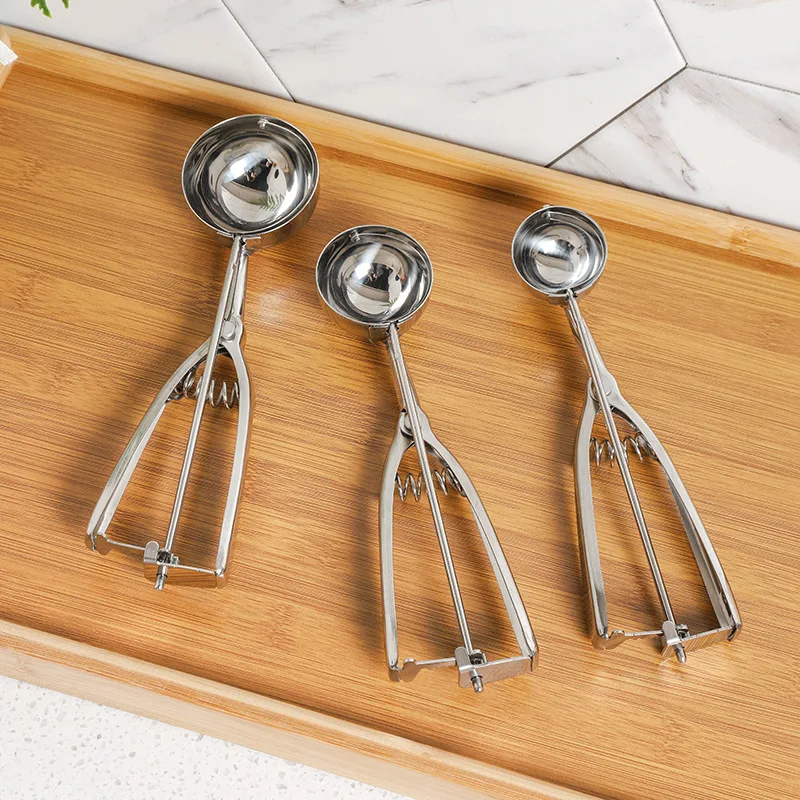 Multi-style Stainless Steel Ice Cream Scoop Ball Digger Handmade Ice Cube Mold Easy Demoulding Kitchen Accessories ice tray mold