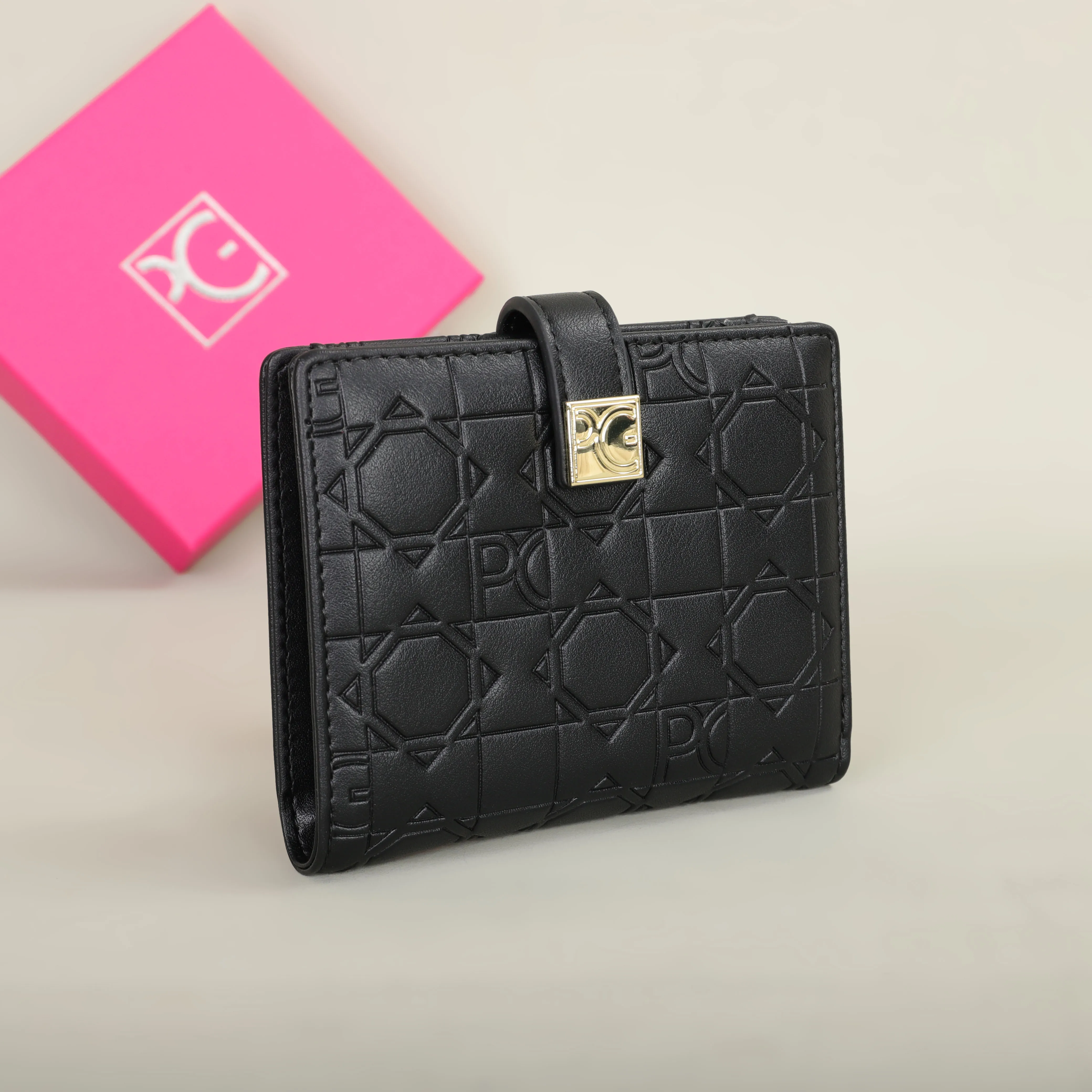 PU leather wallet interior compartments
