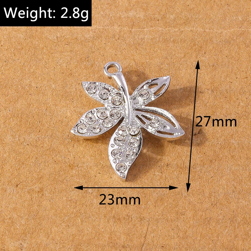 10 stücke schicke Strass Stern Schneeflocke Charms Anhänger für DIY Ohrringe Halskette Armband Schmuck Herstellung Zubehör liefert – Detail 1