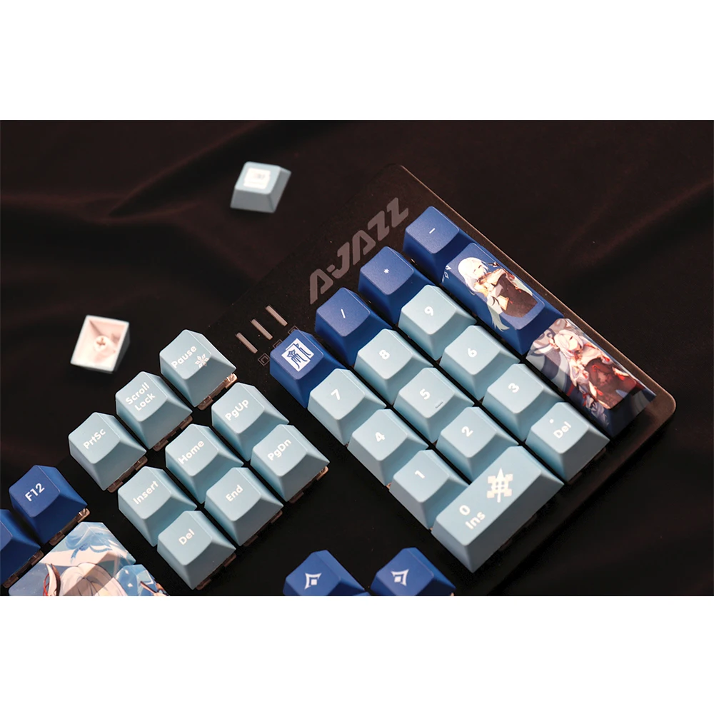  Genshin Impact Keycaps ο ĳ Shen He Keycap  Ű  PBT Anime Keycap Cosplay Gifts