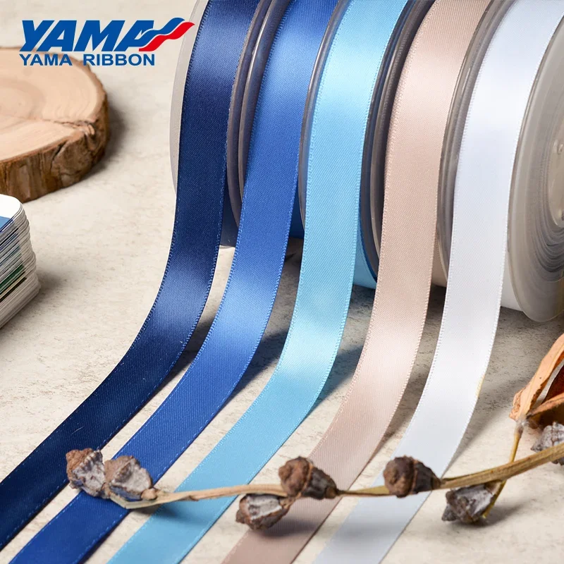 

YAMA 12yards/roll Double Face Satin Ribbon Solid Color Ribbons for Handmade Craft Gifts Wedding Decoration Christmas Decoration