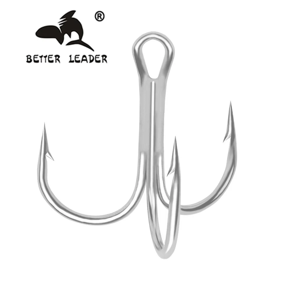 Fishing Hooks Anchor 10 Pcs Treble Fishing Hook Black Nickel Treble