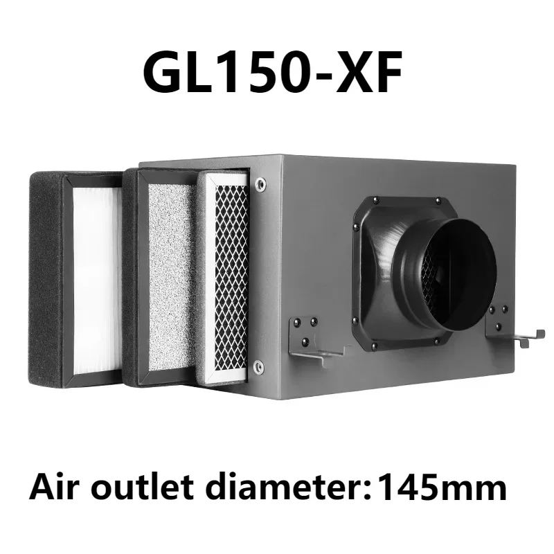 145mm 3 Layers Pre Purification Box For Fresh Air System Formaldehyde Removal Smoke And Dust Filter Screen Indoor Air Filter Box