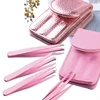 Stainless Steel Eyebrow Tweezers Point Tip/Slant Tip/Flat Tip Hair Removal Makeup Tool Kits With Bag 2