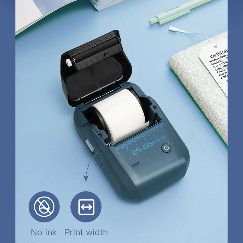 Niimbot b1 Impressora de Etiquetas Térmicas Bluetooth Portátil Etiqueta de Bolso Maker Barcode qr Code Etiqueta Auto-adesiva Máquina de Rotulagem - Imagem 4