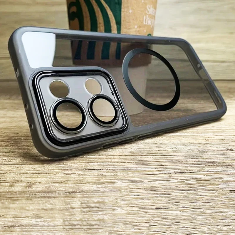 Luxury Magnetic Silicone Shockproof Clear Soft Phone Case