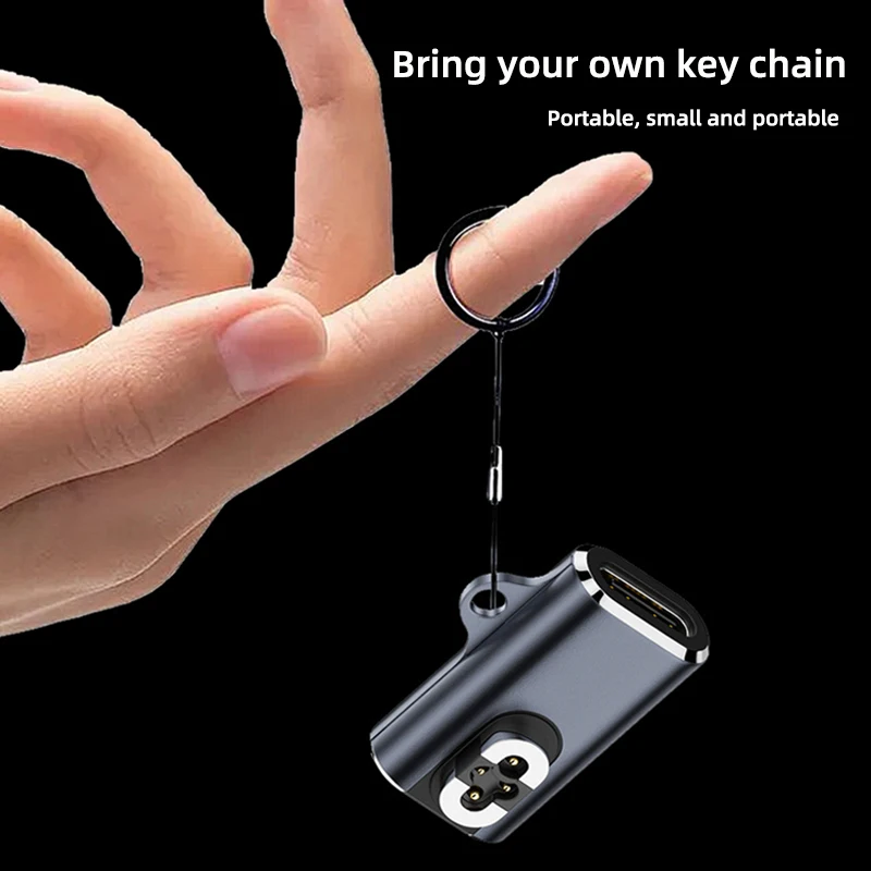 SHOKZ OpenSwim Pro S710용 휴대용 헤드폰 충전기 어댑터 Shokz 마그네틱 커넥터용 USB C 고속 충전 변환기