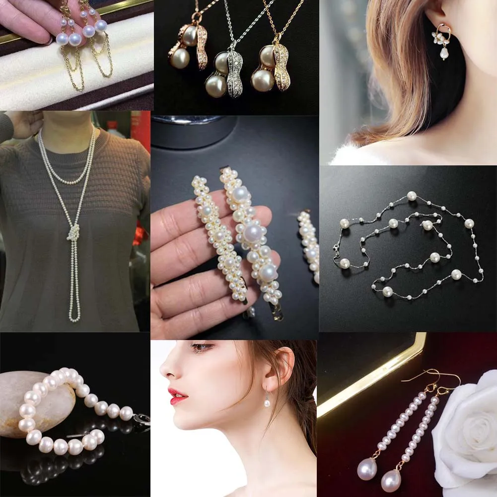 4-5mm natural white freshwater baroque real pearl strands - AliExpress