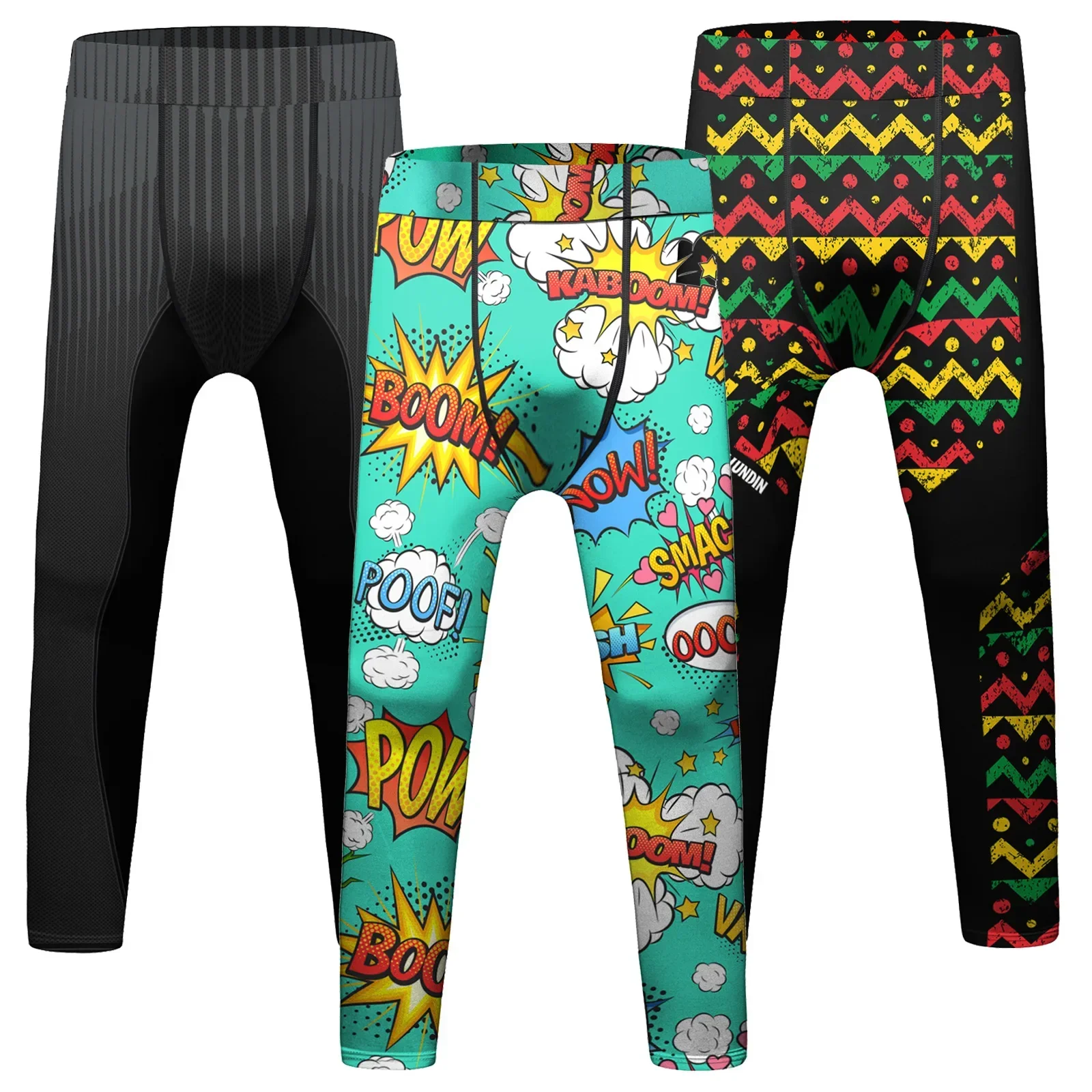 Kid's MMA Compression Leggings Quick Dry Jiu Jitsu Muay Thai Trousers Boys Children Sport Training Boxing Pants Running Tights