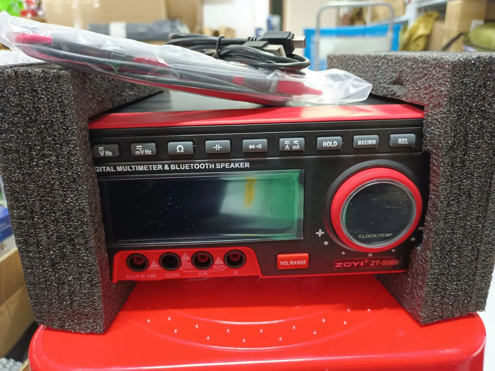 Zoyi 19999 Conteggi Transistor Tester Auto Range Voltmetro Calibratore Multifunzione Zt-5566 Multimetro Da Banco Digitale Professionale