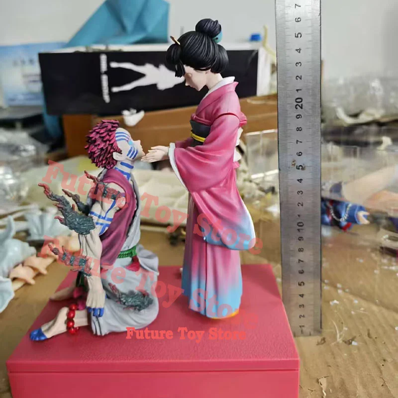 Yeni 27 cm Demon Slayer: Kimetsu No Yaiba Figürü Akaza Sevimli Anime Koleksiyon Modeli Pvc Masaüstü Süslemeleri Tatil Hediyeleri Çocuk Oyuncak