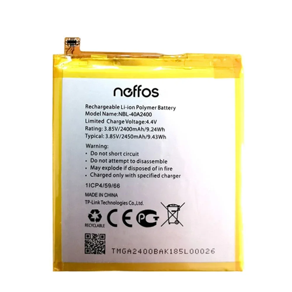 New 2450mAh High Quality NBL-40A2400 Battery For TP-Link Neffos Y5s TP804A TP804C Cell Phone Battery +Tools Kits