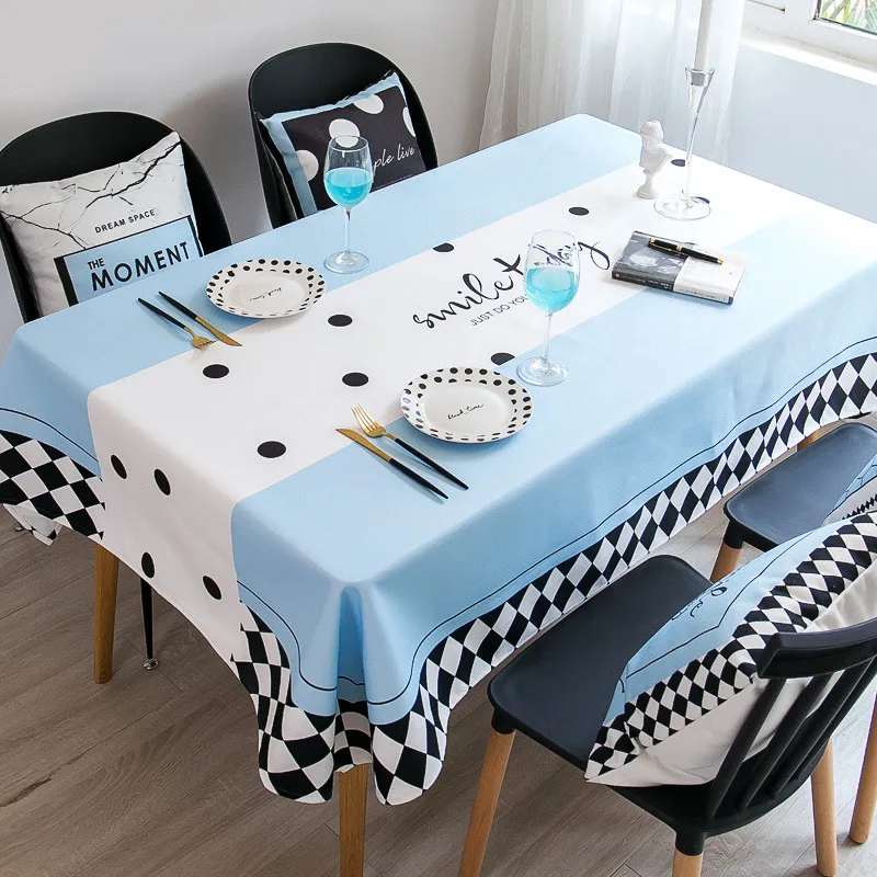 

Простое прямоугольное вечерние шение для вечеринки с геометрическим рисунком, кухонный декор, скатерть на день рождения, скатерть, чехол, коврик для сада и пикника, одеяло
