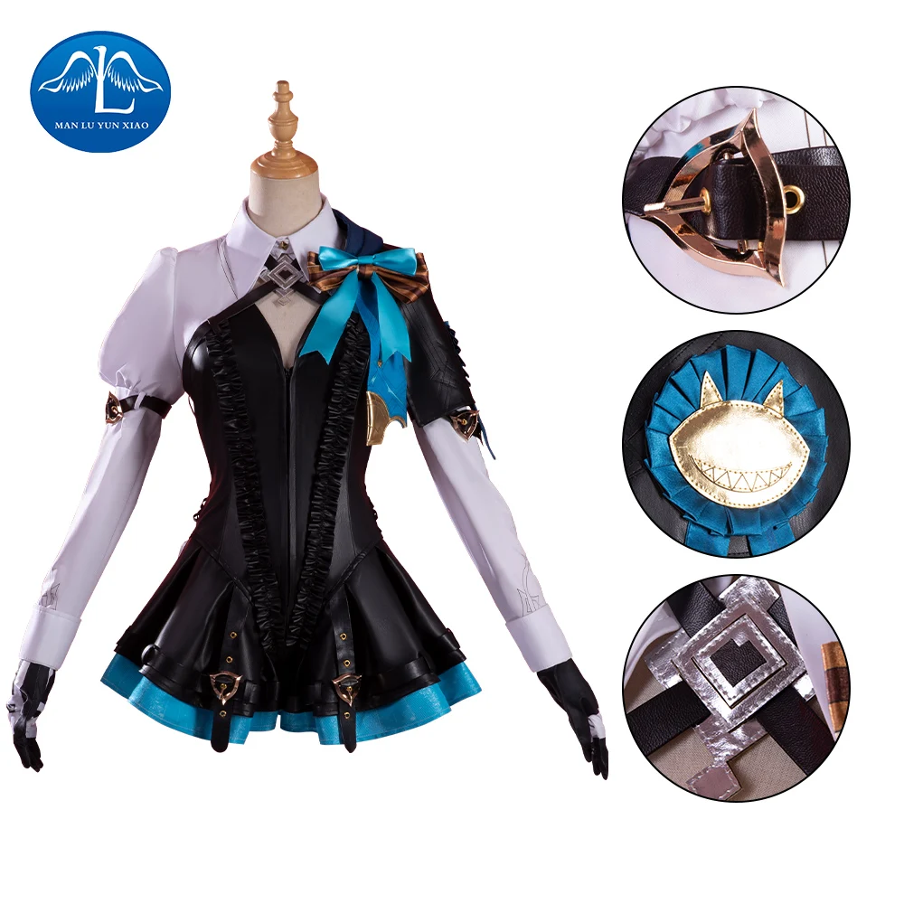 

Genshin Impact Cosplay Lynette Cosplay Custome Anime Suit Halloween Outfit Customes for Women Anime Clothe