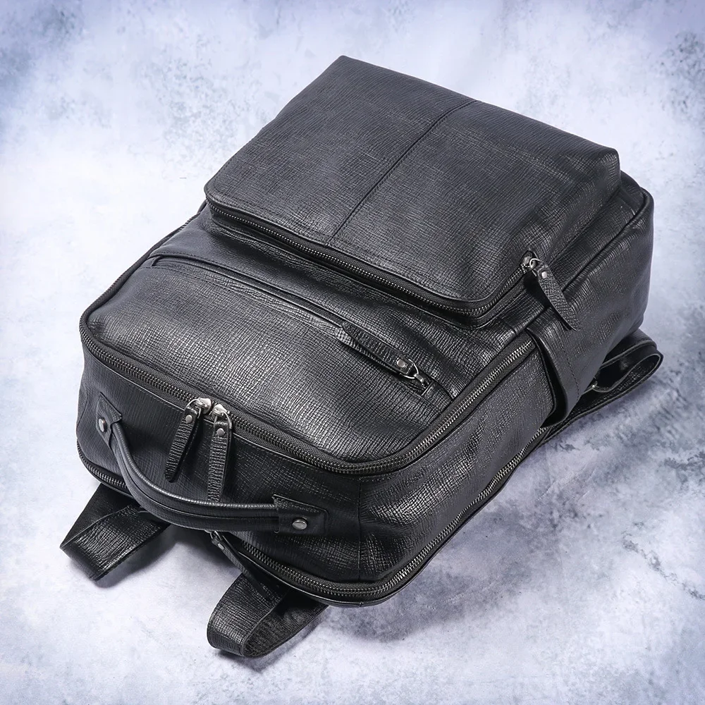 Solid Color Backpack-Large Capacity Laptop Bag for Business Travel & Daily Commute